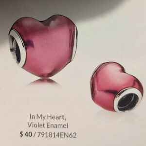 Pandora Red Enamel Heart Charm